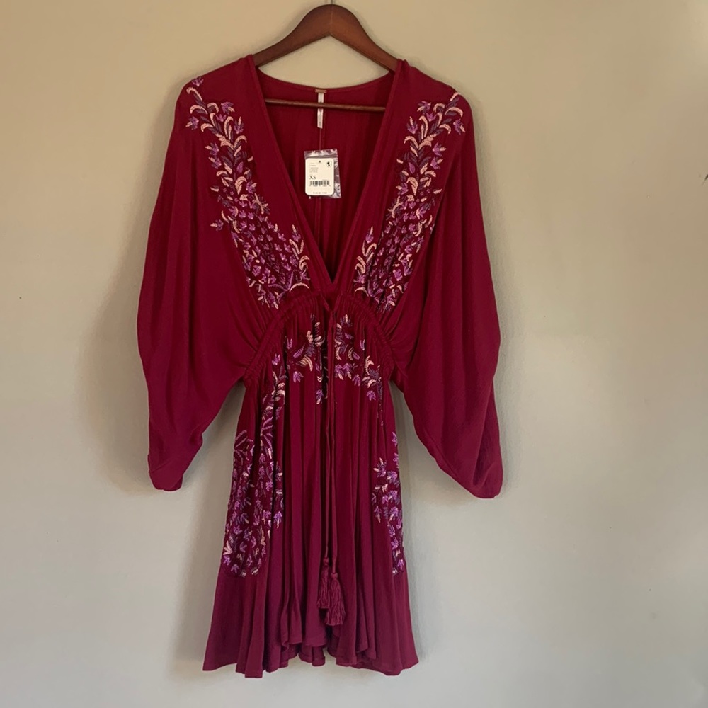 Free people boho mini dress
